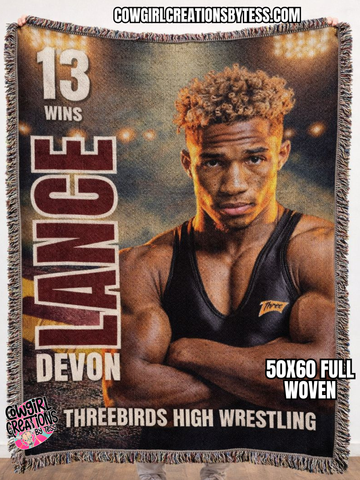 Woven Blanket Full Sized 50x60 custom