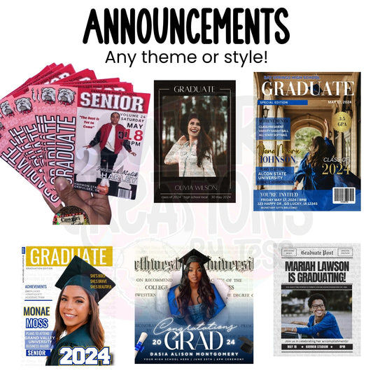 Custom Invitations & Graduation Announcements — Celebrate in Style